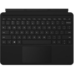 Microsoft Surface Go Type Cover - Tastatur - mit Trackpad, Beschleunigungsmesser - hinterleuchtet - Deutsch - Schwarz -  f&uuml;r Surface Go, Go 2