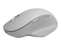 Microsoft Surface Precision Mouse - Maus - ergonomisch - F&uuml;r Rechtsh&auml;nder - optisch - 6 Tasten - kabellos, kabelgebunden - Bluetooth 4.0, USB 2.0 - Hellgrau