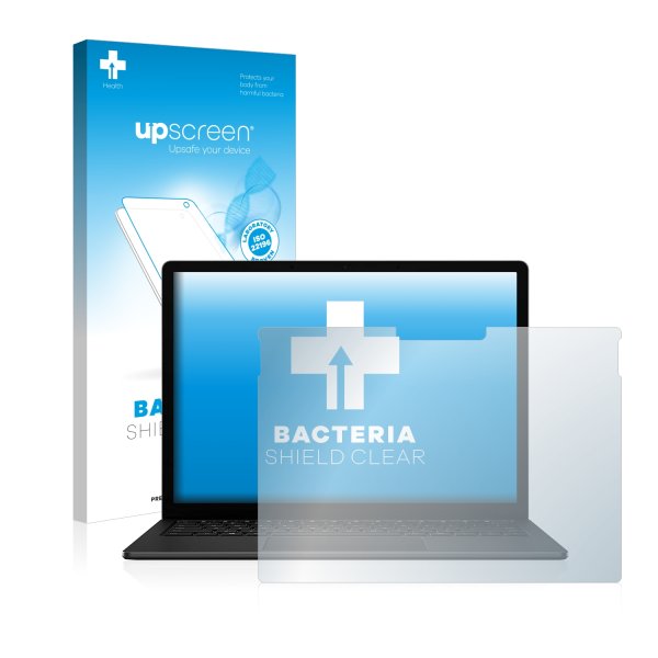 upscreen Bacteria Shield Clear Premium Antibakterielle Displayschutzfolie für Microsoft Surface Book 3 13.5