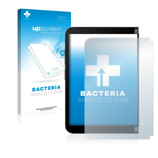 upscreen Bacteria Shield Clear Premium Antibakterielle Displayschutzfolie für Microsoft Surface Duo 2 (Äußeres Display)