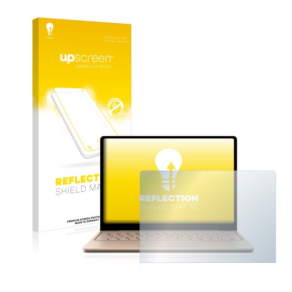 upscreen Reflection Shield Matte Premium Displayschutzfolie für Microsoft Surface Laptop Go 2 Business 12.4