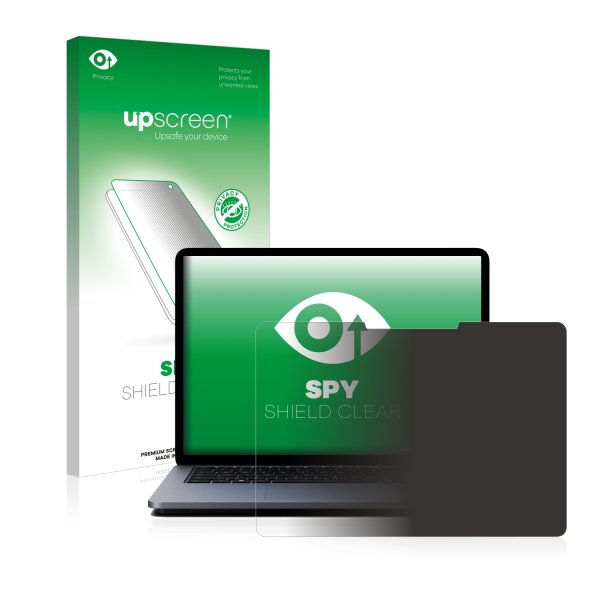 upscreen Spy Shield Clear Premium Blickschutzfolie für Microsoft Surface Laptop Studio