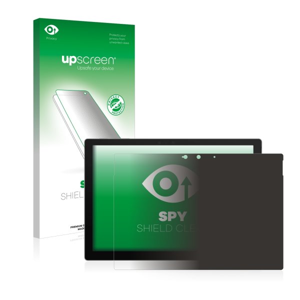 upscreen Spy Shield Clear Premium Blickschutzfolie für Microsoft Surface Pro 7 Plus